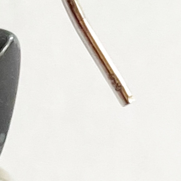 Snowflake Obsidian Dangle Artisan Made Earrings - Picture 6 of 7